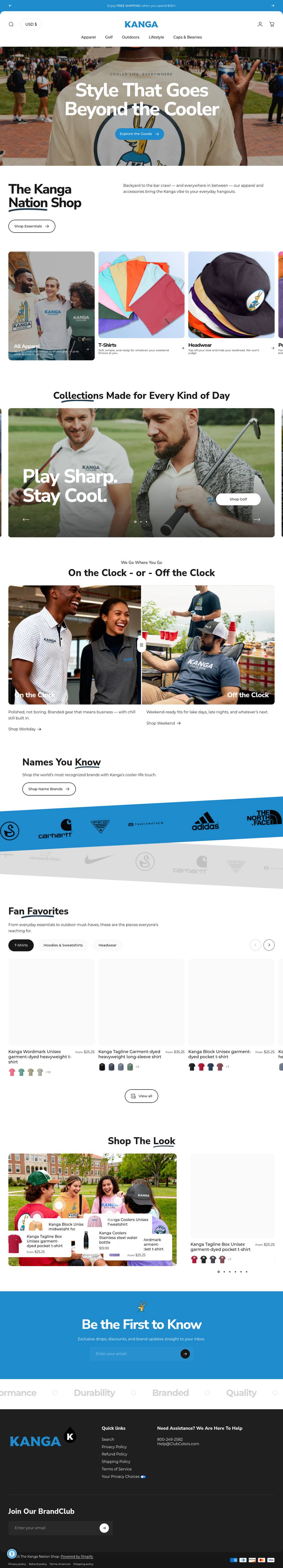 Kanga Nation storefront — Community shop